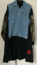 Load image into Gallery viewer, Denim reclaimed Jacket in Black
