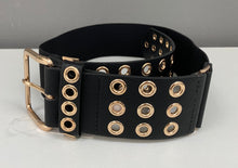 Load image into Gallery viewer, Gold Eyelet Belt
