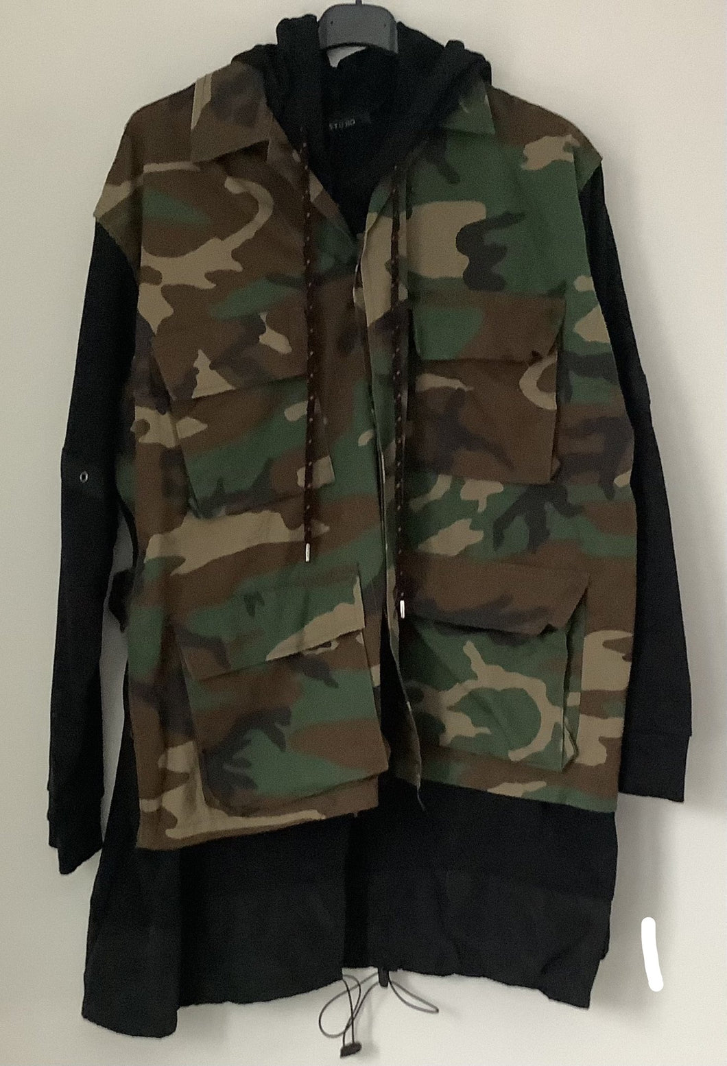 Camo Black Short Jersey Jacket