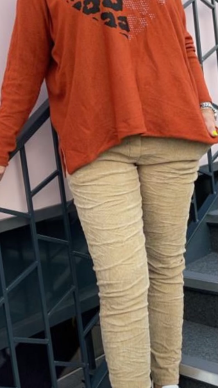 Corduroy Beige Magic Pants