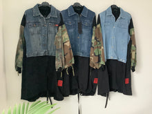 Load image into Gallery viewer, Denim reclaimed Jacket in Black

