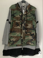 Load image into Gallery viewer, Camo Grey Short Jersey Jacket
