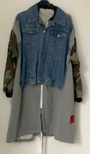 Load image into Gallery viewer, Denim reclaimed Jacket  longer length
